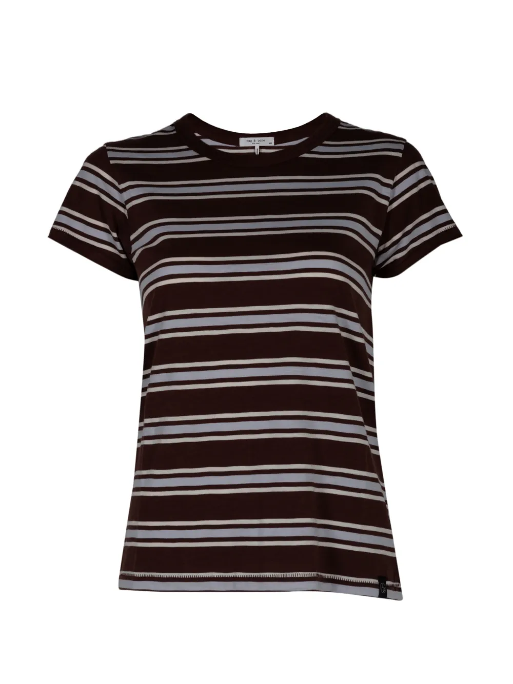 rag & bone striped T-shirt - Marrone