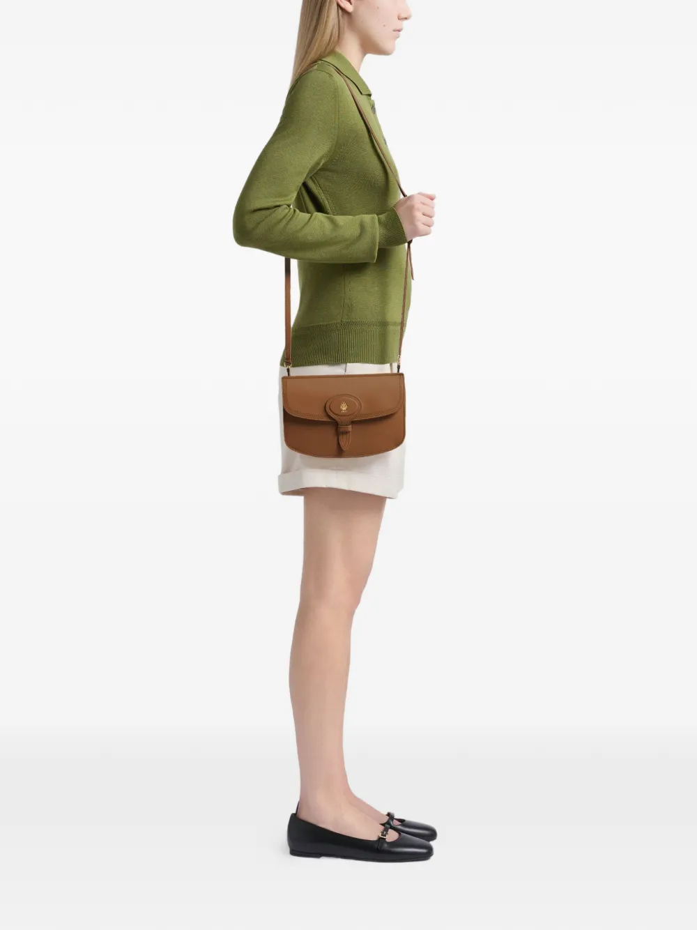 Bally Beckett leren mini-tas Bruin