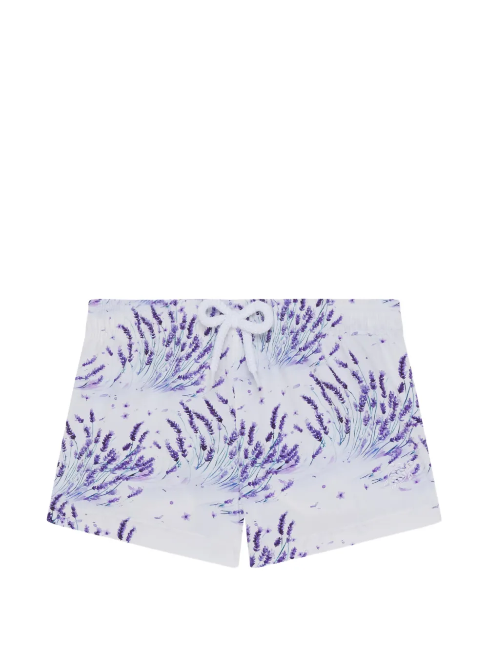 Vilebrequin Kids lavender-print swim shorts - Bianco