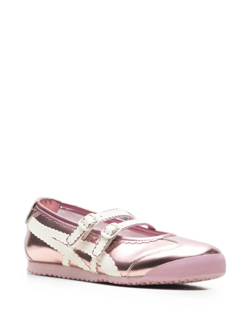 Onitsuka Tiger Mexico 66 metallic-effect sneakers Roze