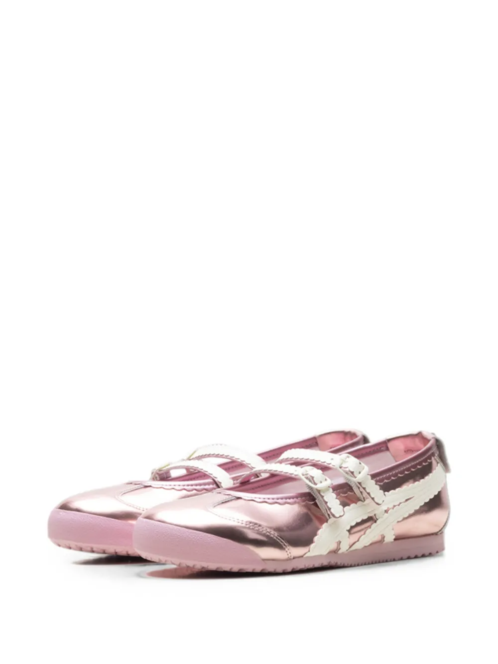 Onitsuka Tiger Mexico 66 metallic-effect sneakers Roze