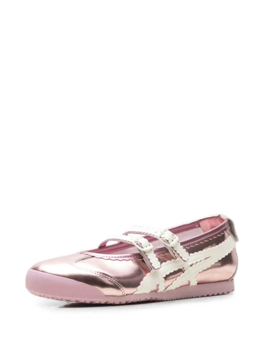 Onitsuka Tiger Mexico 66 metallic-effect sneakers Roze