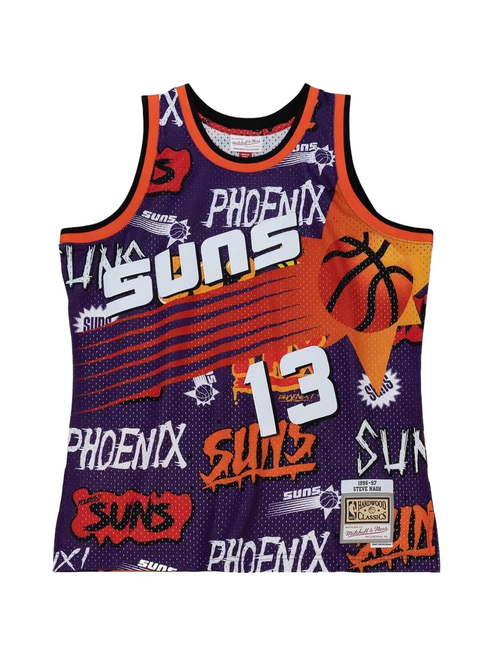 Mitchell & Ness Phoenix Suns 1996 Steve Nash Slap Sticker Swingman top Paars