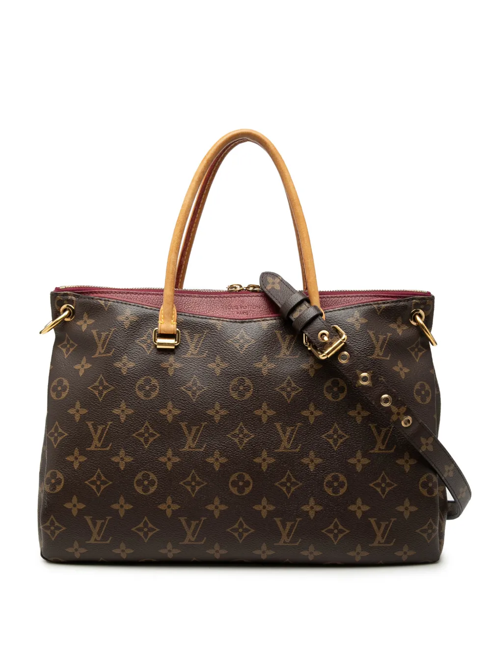 Louis Vuitton Pre-Owned 2015 Monogram Pallas MM satchel - Marrone