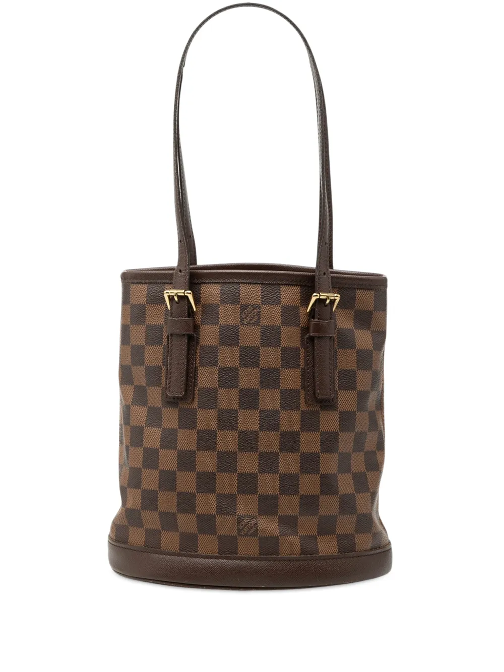 Louis Vuitton Pre-Owned 2002 Damier Ebene Marais bucket bag - Braun