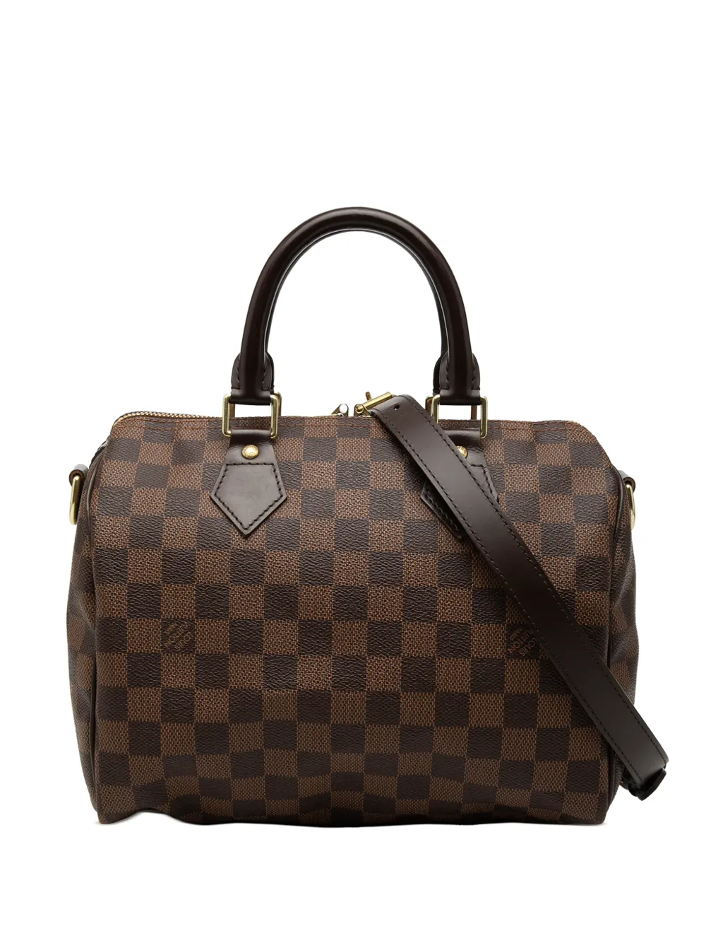 Louis Vuitton Pre-Owned 2013 Damier Ebene Speedy Bandouliere 25 satchel - Marrone
