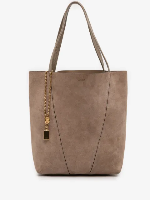 Chloé Pre-Owned mellemstor Spin tote i ruskind fra 2002-2026