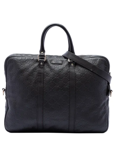 Gucci Pre-Owned 2016-2026 Guccissima business bag