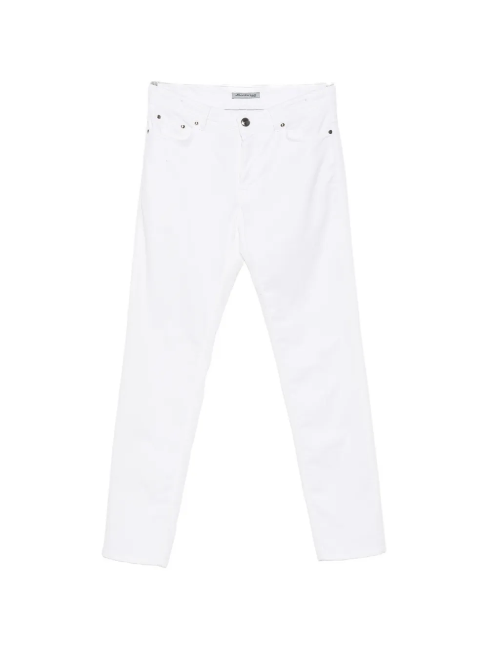 SARTORIO NAPOLI logo-patch trousers - Bianco