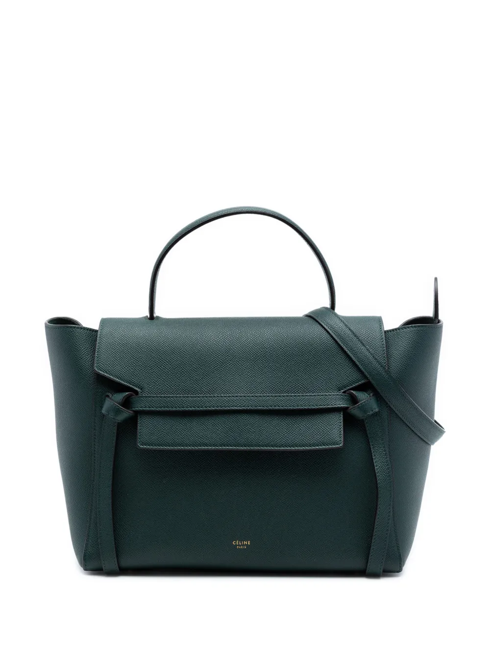 Celine Pre-Owned 2018 Mini Grained Calfskin Belt Bag satchel - Verde