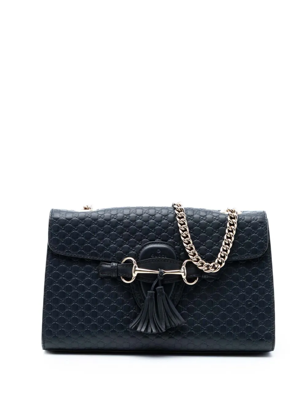 Gucci Pre-Owned 2016-2025 Medium Microguccissima Emily shoulder bag - Blu