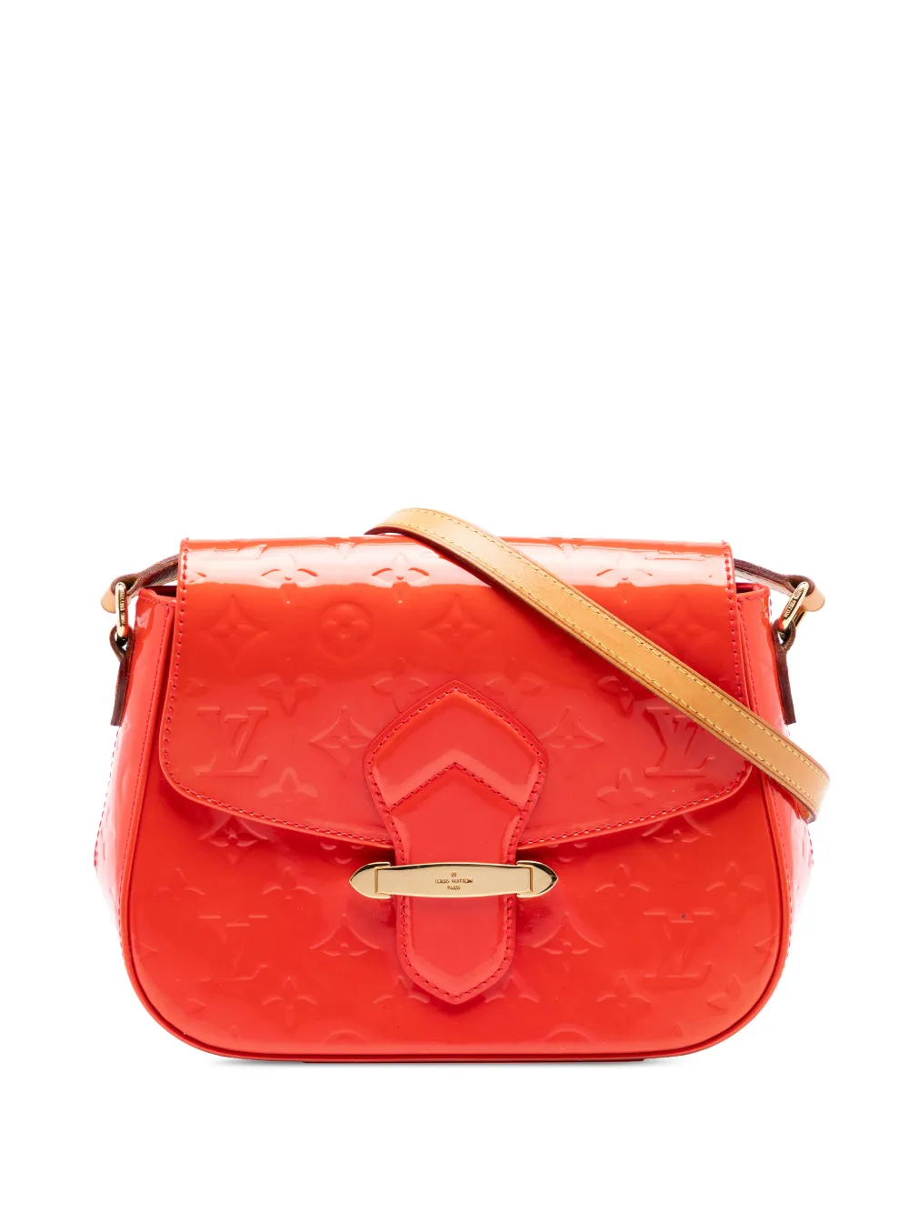 Louis Vuitton Pre-Owned 2012 Monogram Vernis Bellflower GM crossbody bag - Rosso