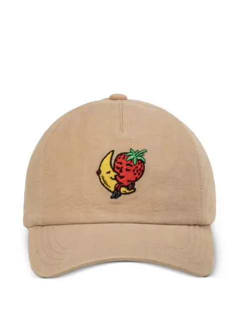 Sky High Farm strawberry-embroidered baseball cap