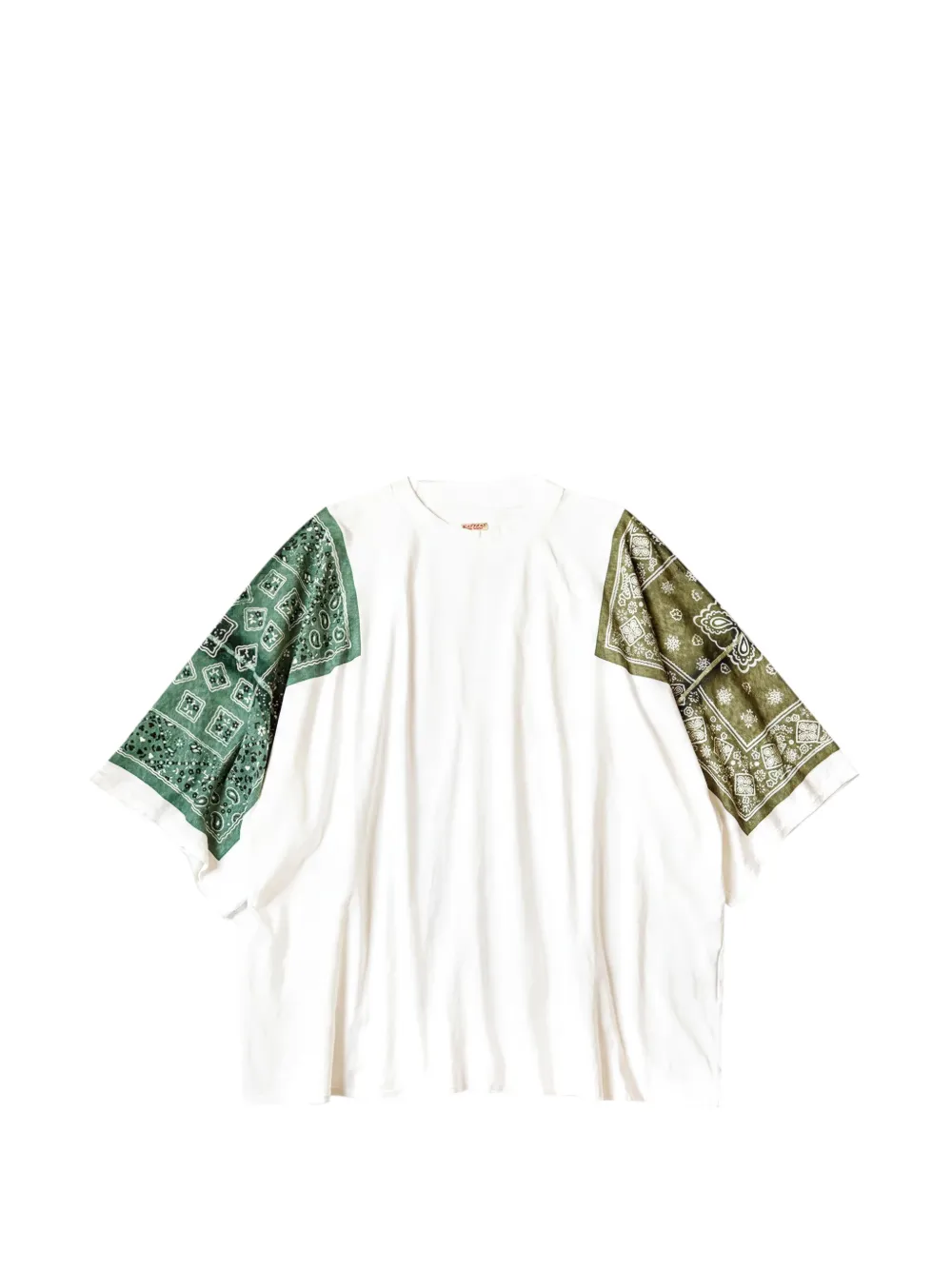 KAPITAL bandana-print T-shirt - Bianco