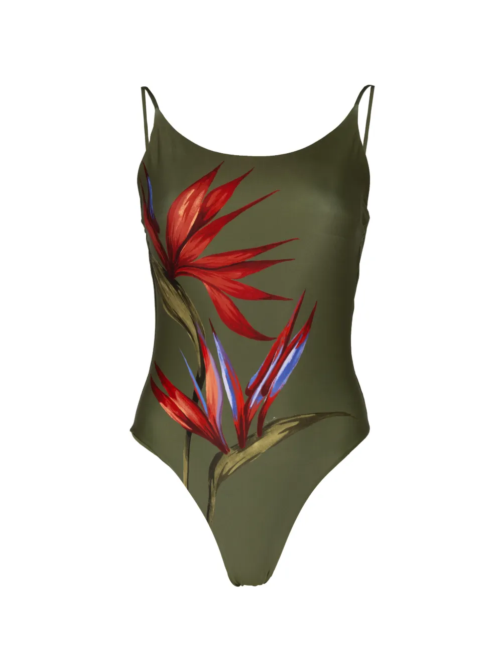 FARM Rio floral-print swimsuit - Verde