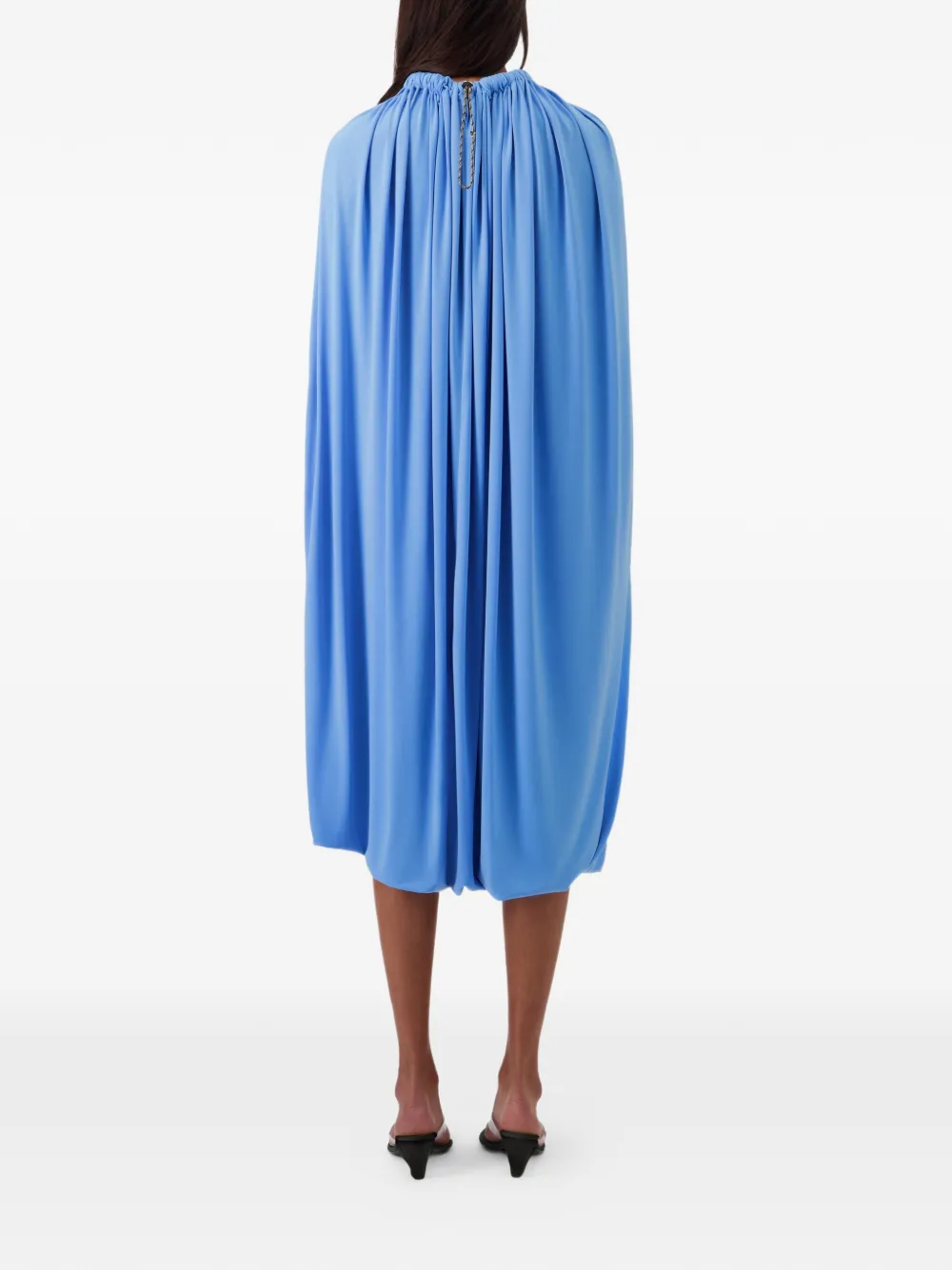 Coperni Gedrapeerde jurk met uitgesneden details Blauw