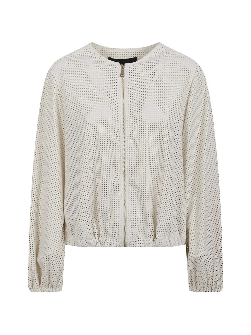 Fabiana Filippi perforated suede jacket - Nude