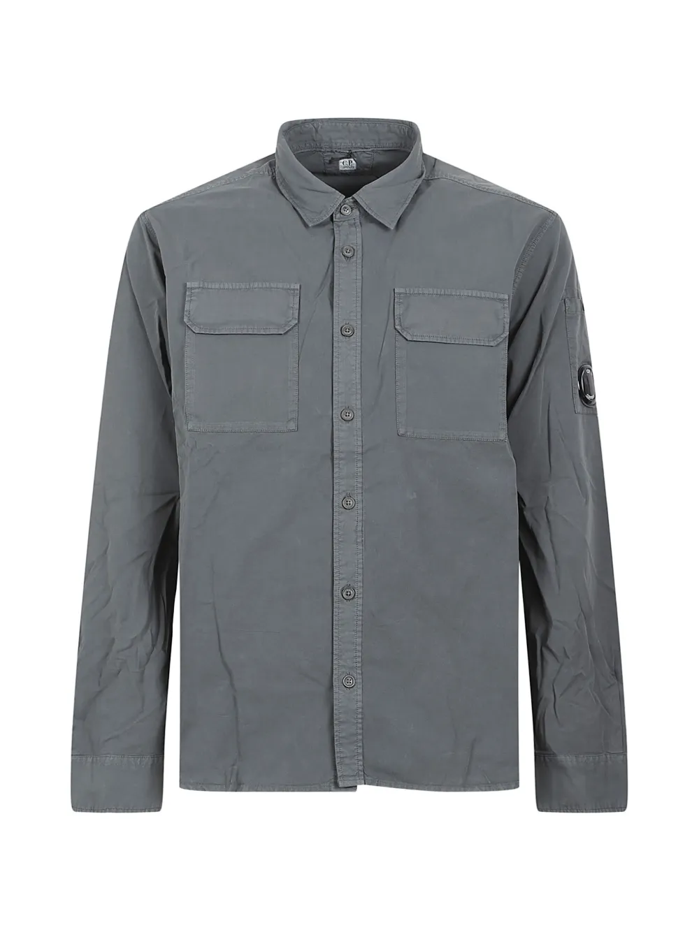 C.P. Company Lens-detail pocket-front shirt - Grey