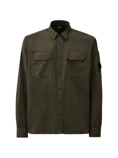 C.P. Company organic gabardine long-sleeve Lens shirt