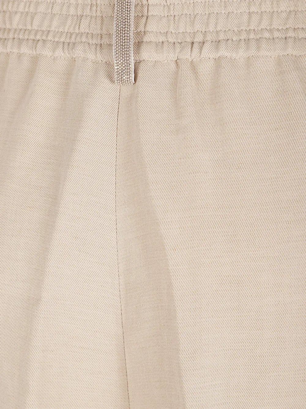 Fabiana Filippi Plooibroek met elastische tailleband Beige