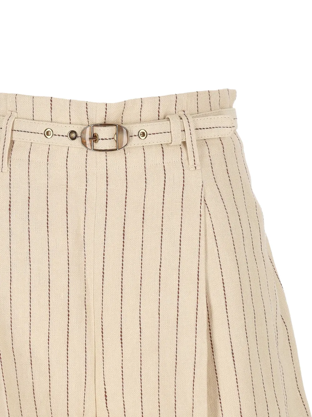 ZIMMERMANN Rebellion shorts met krijtstreep Beige