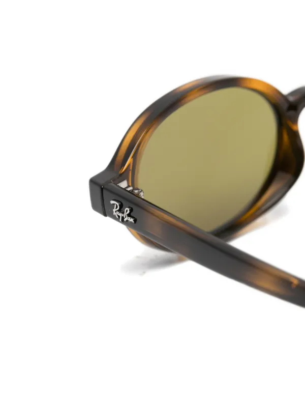 Ray-Ban Khal トータスシェル ラウンドサングラス | ブラウン