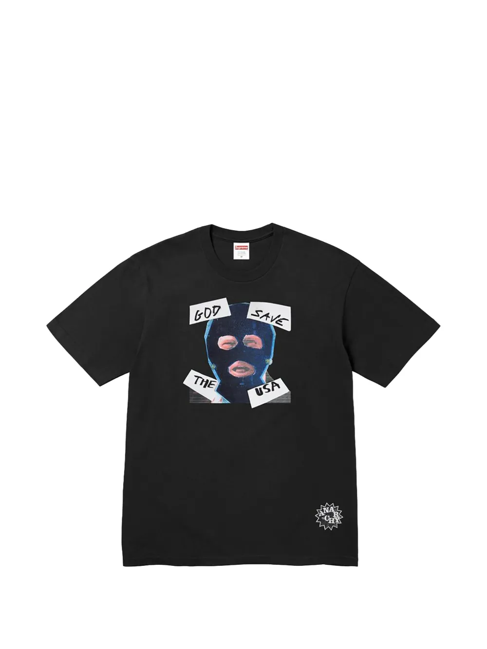 Supreme 그래픽 프린트 티셔츠 | 블랙 | Image 1