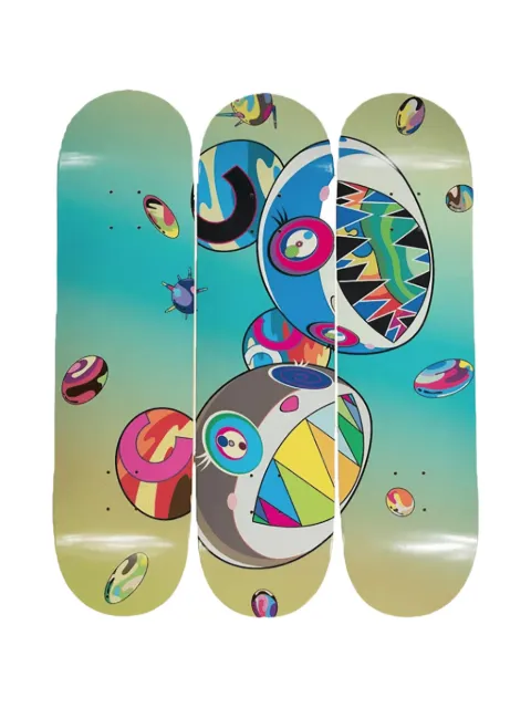 Takashi Murakami x ComplexCon Sharp Tooth Bear skateboards (set of three)