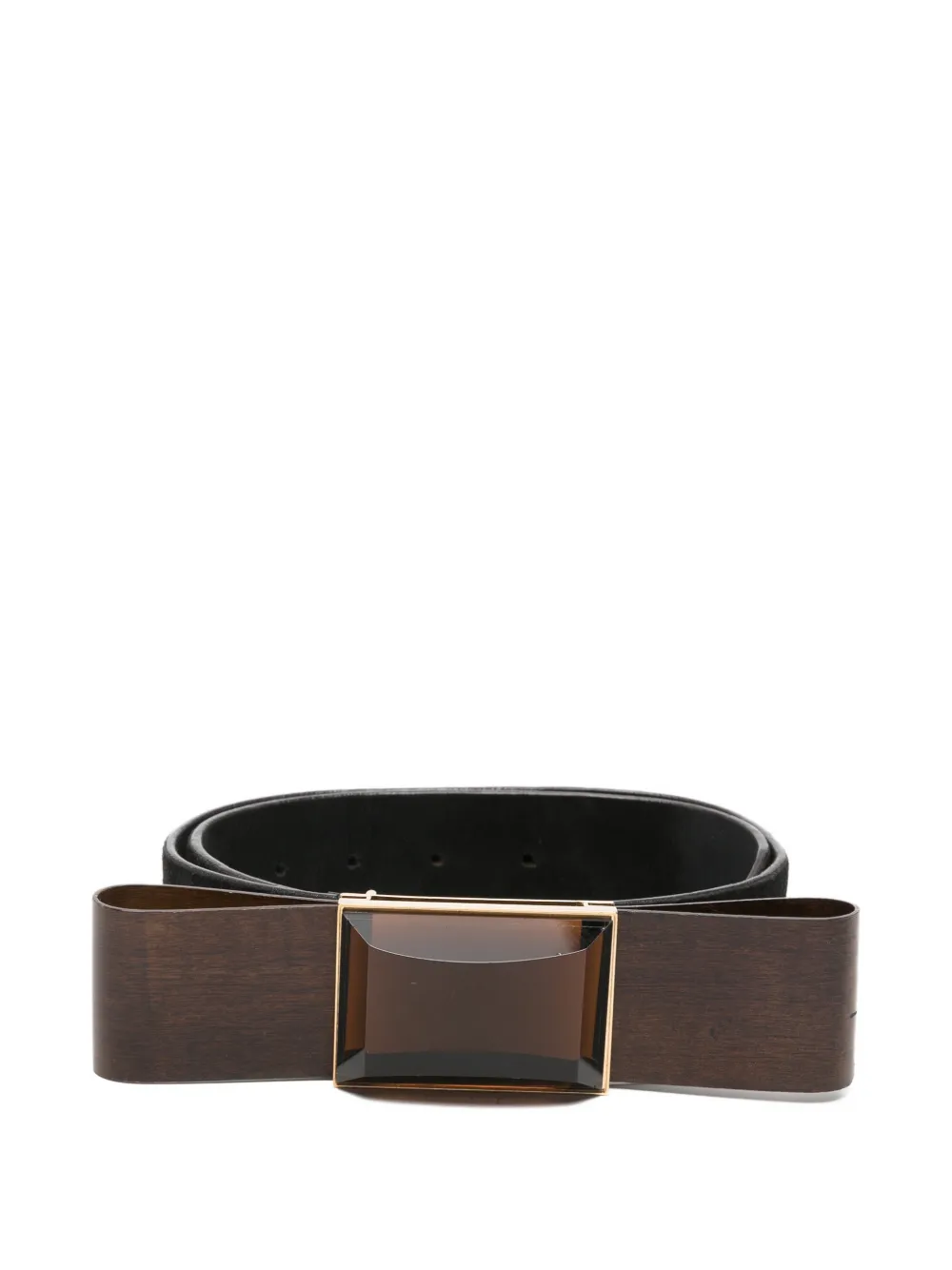 Gianfranco Ferré Pre-Owned 2000 bow-detail buckle belt - Nero