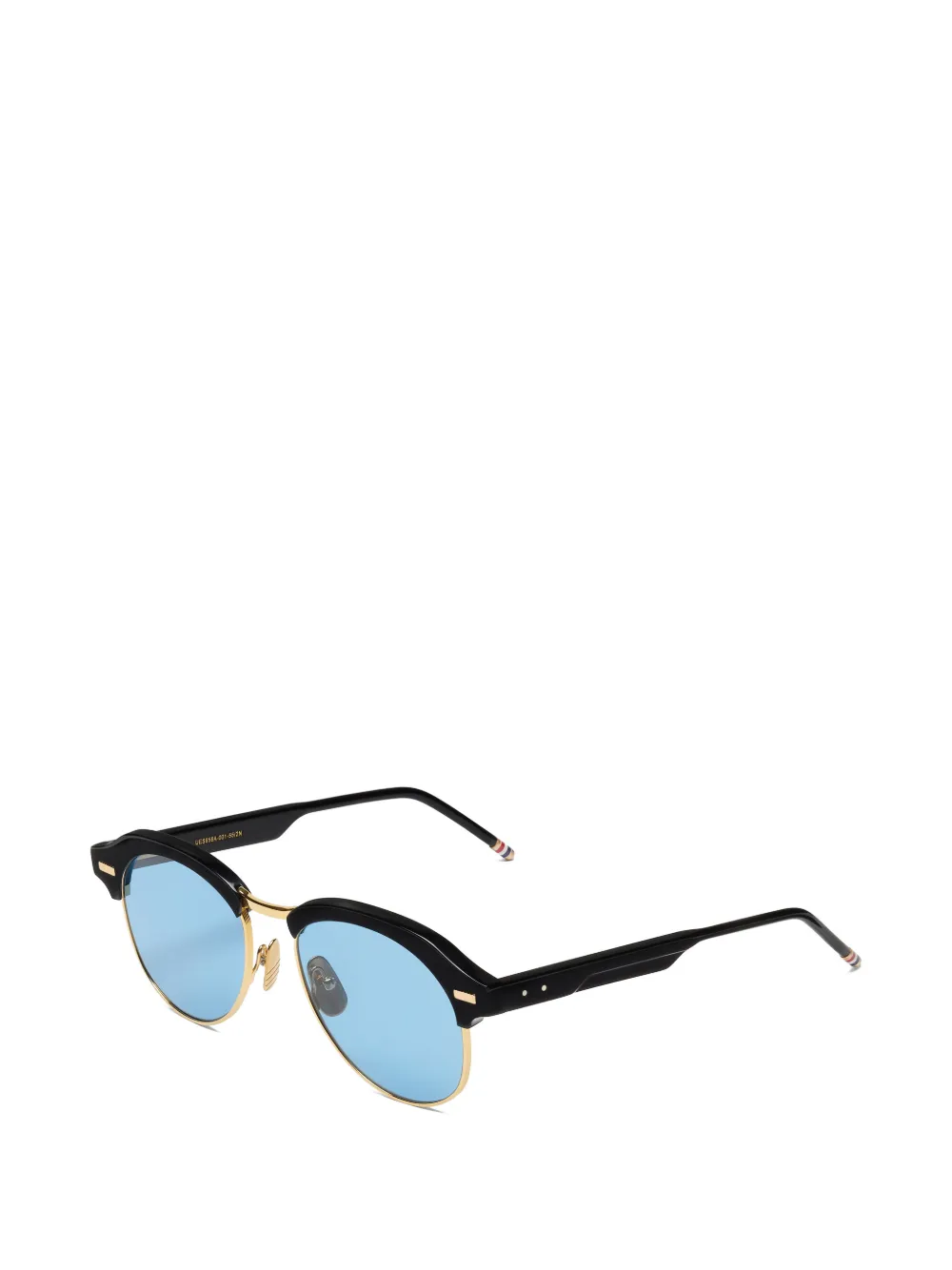 Thom Browne Eyewear browline-frame tinted sunglasses - Nero