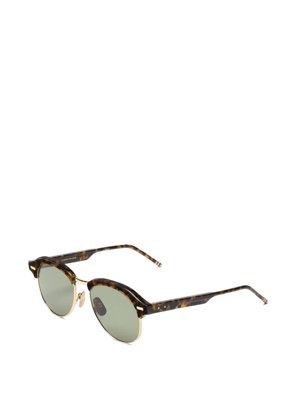 Thom Browne Eyewear Zonnebril met schildpadschild-design Bruin