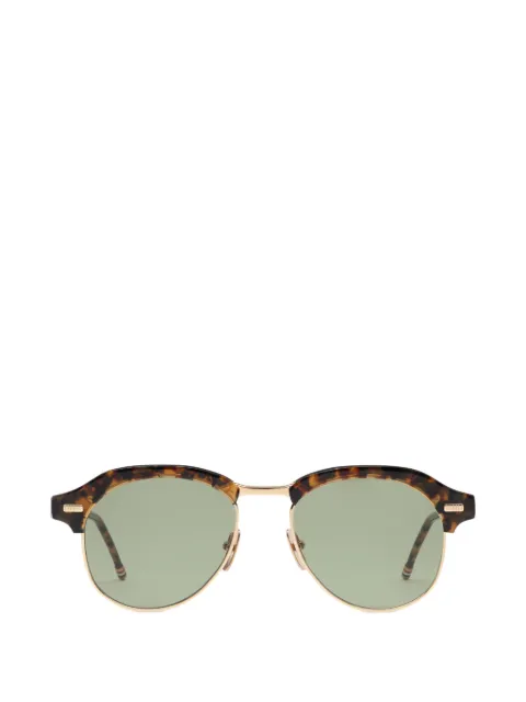 Thom Browne Eyewear tortoiseshell-effect browline sunglasses