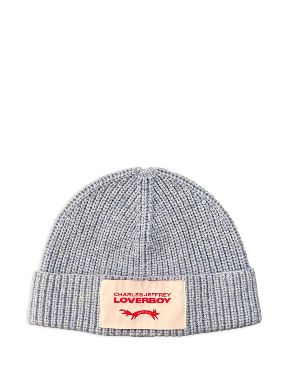 Charles Jeffrey Loverboy chunky ribbed beanie hat - Blu