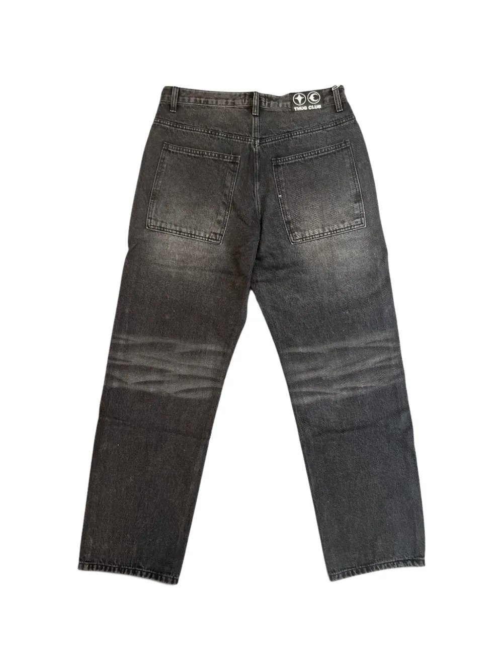  Thug Club Vaqueros Con Apliques - Negro 