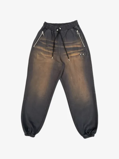 THUG CLUB two-tone washed track pants
