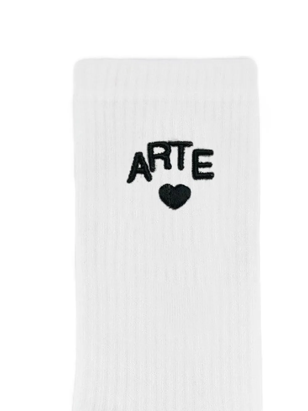 Arte Antwerp Sokken met geborduurd logo Wit