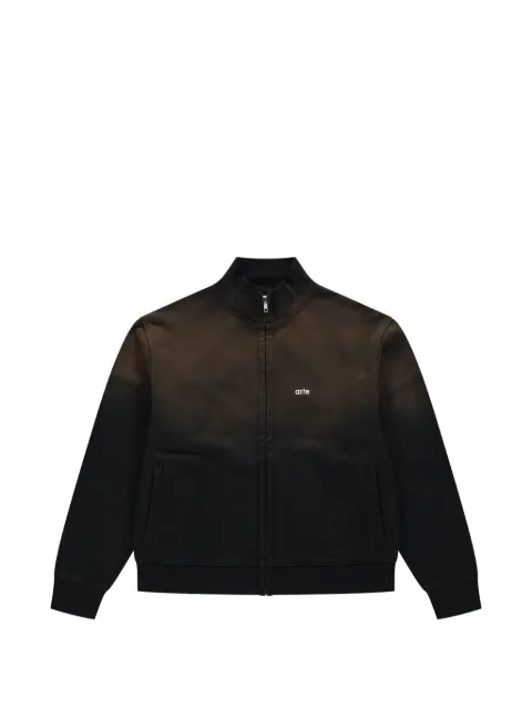 Arte Antwerp gradient-effect zip-up sweatshirt