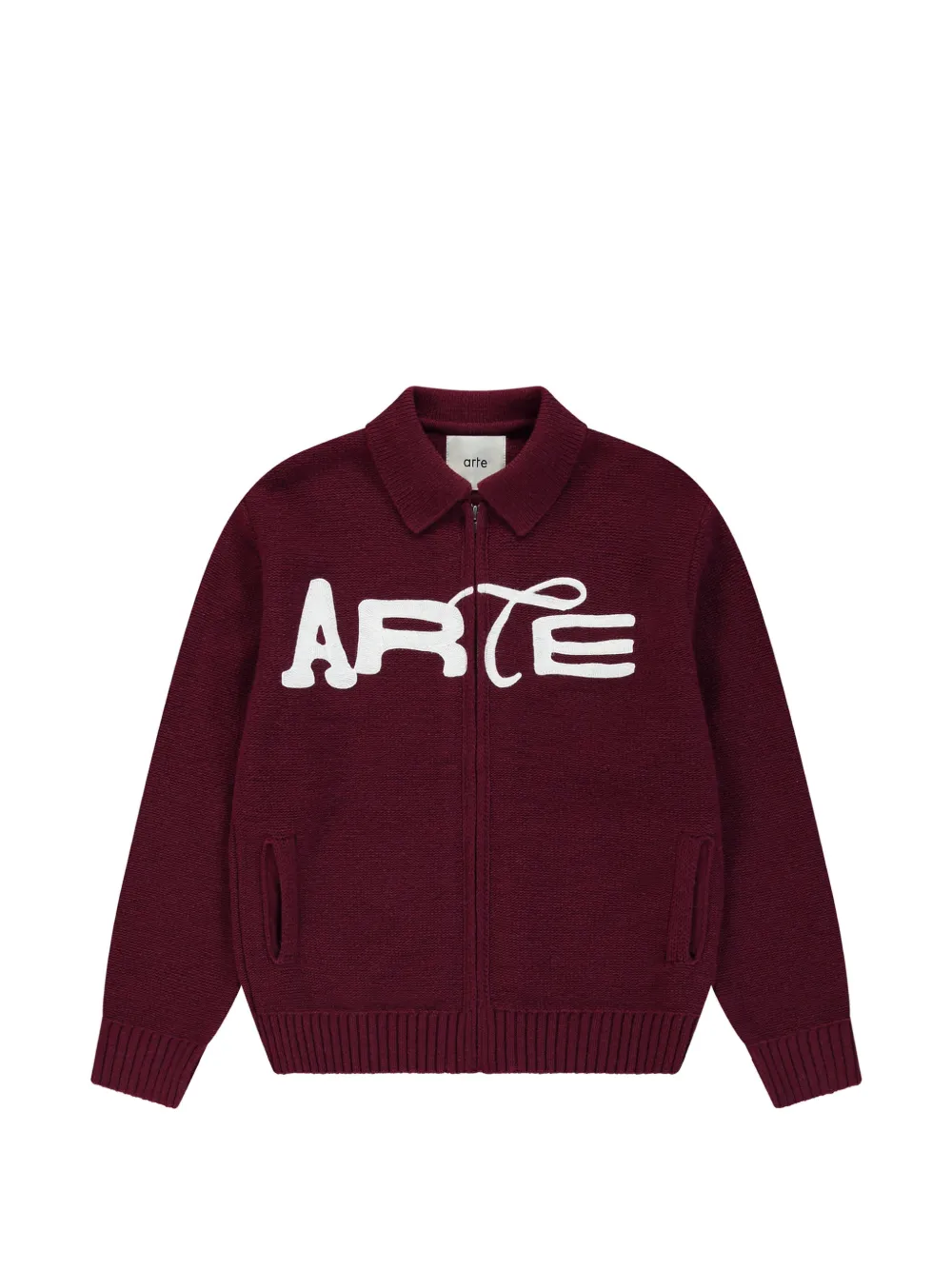 Arte Antwerp Cardigan mit Logo-Stickerei - Rot