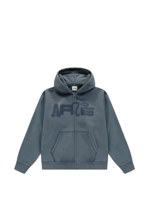 Arte Antwerp logo-print zip-up hoodie