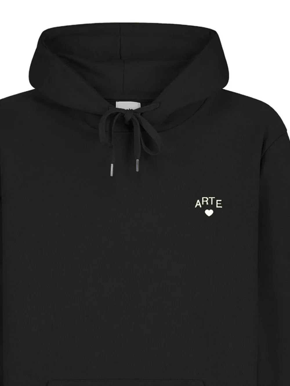 Arte Antwerp Hoodie met logoprint en trekkoord Zwart