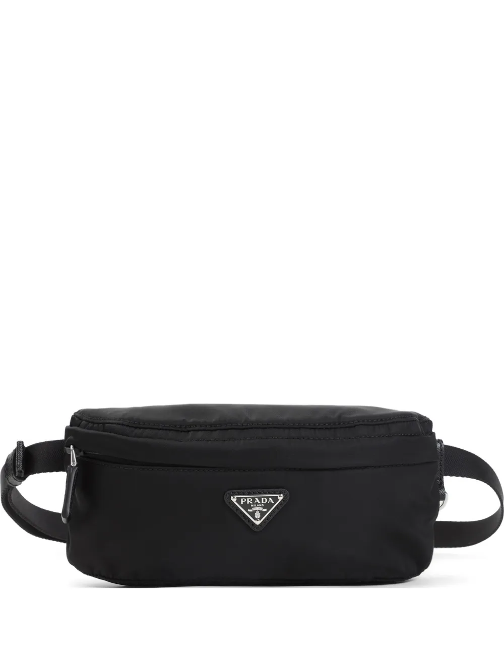 Prada logo-plaque belt bag - Nero