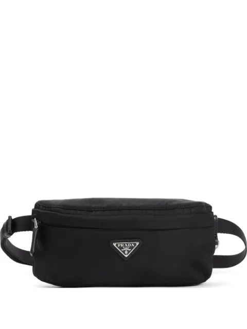 Prada logo-plaque belt bag