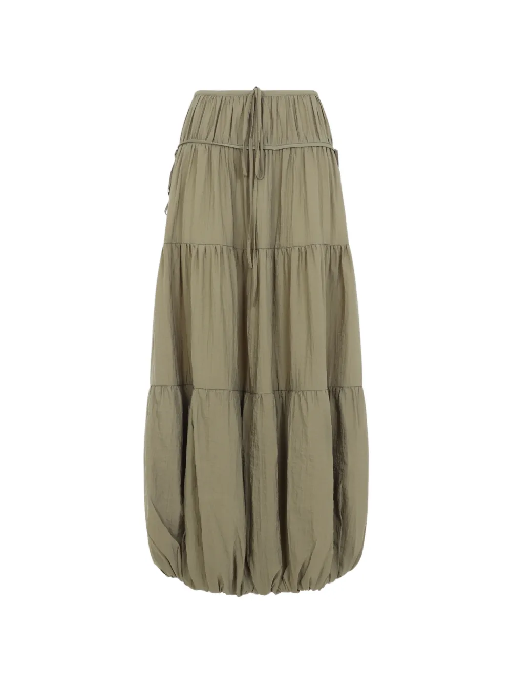 Co bubble-hem maxi skirt - Verde