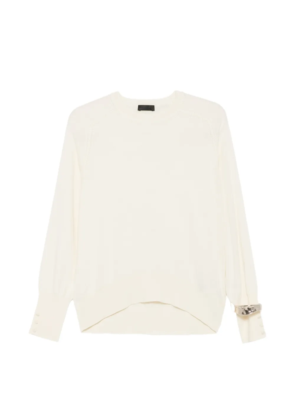 LIU JO button-cuff sweater - Toni neutri
