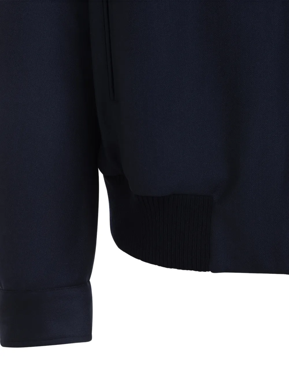 Kiton Jack met geribbelde afwerking en rits Blauw