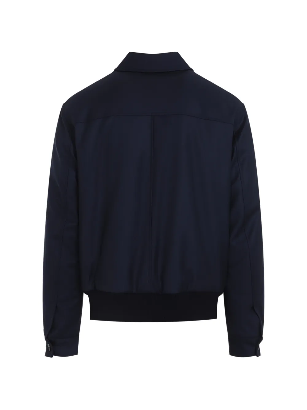 Kiton Jack met geribbelde afwerking en rits Blauw