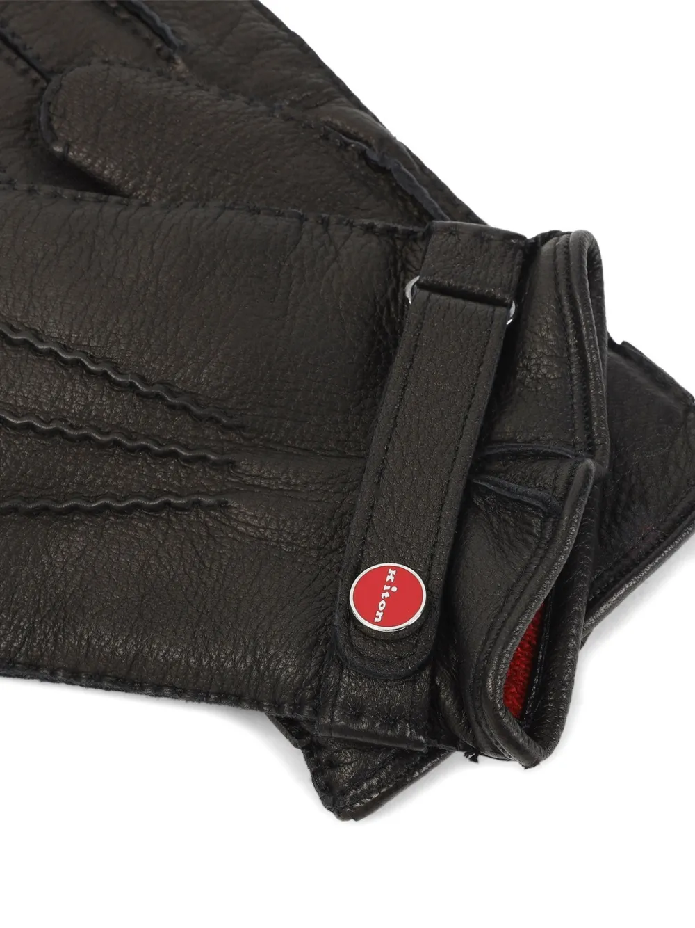 Kiton Leren handschoenen Zwart