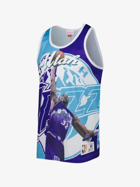 Mitchell & Ness x NBA Utah Jazz Sublimated Player Karl Malone tank top