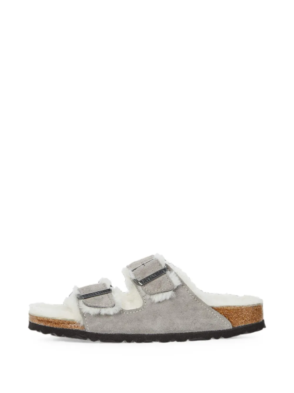 Birkenstock Arizona shearling sandals - Grigio