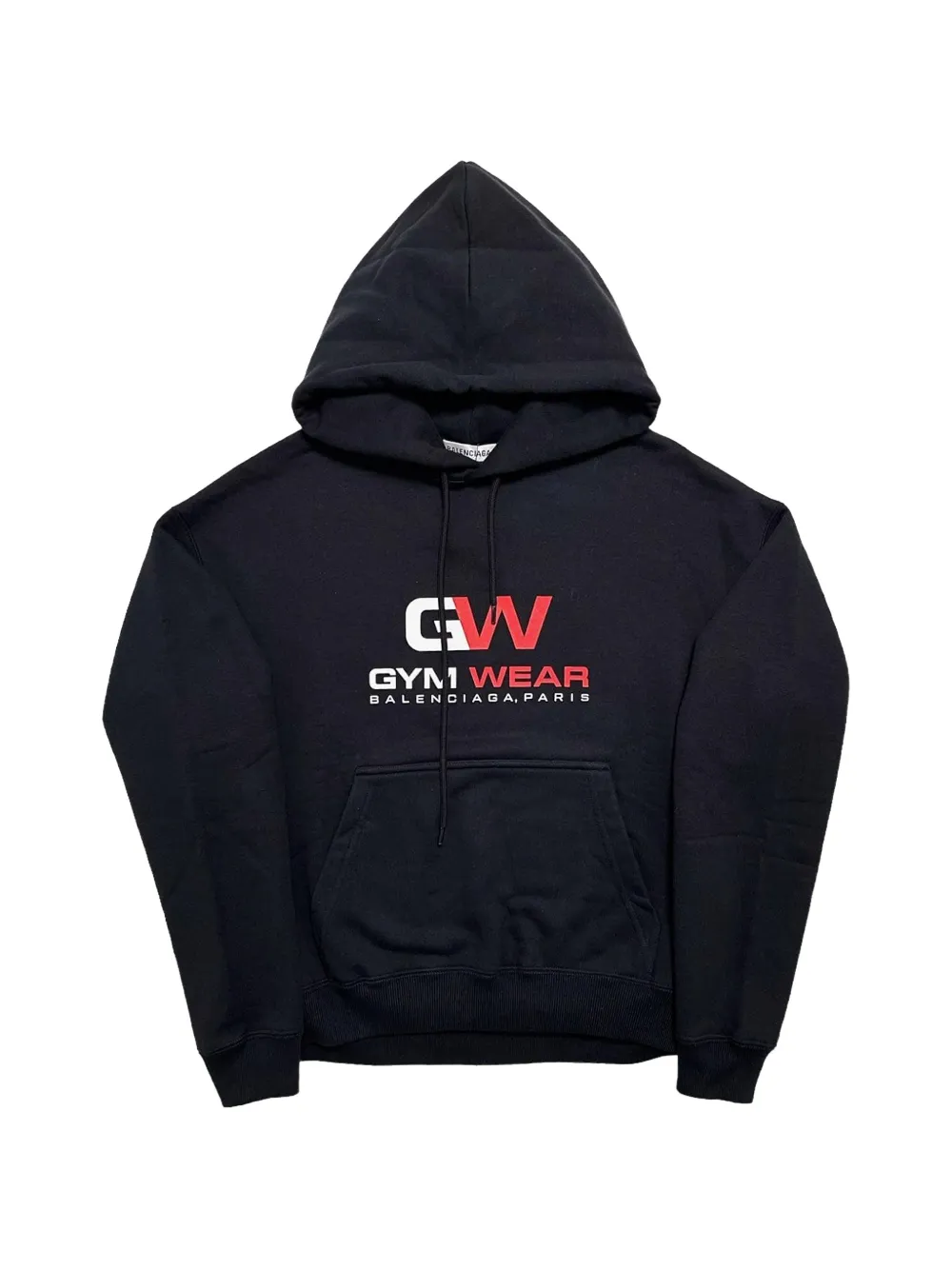 Balenciaga Gym Wear logo-print hoodie - Black